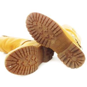 Timberland ハーフブーツ レザー 革 ボア ベルト 24.5cm 茶 ブラウン 23673 /CK17 GY13