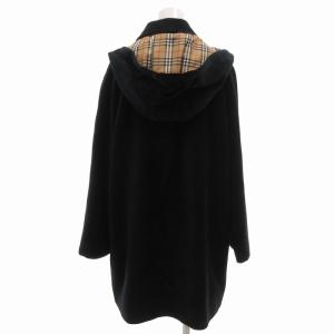 BURBERRY GOLF フード付きコート パイル 裏地ノバチェック M ブラック