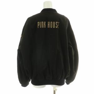 PINK HOUSE MA-1 ワッペン ブラック