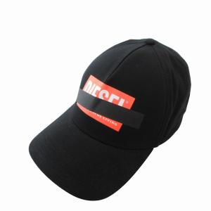 キャップ 帽子 ロゴ コットン 黒 ブラック /FF GY18