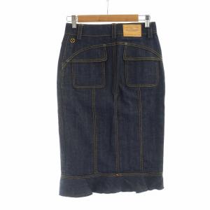 LOUIS VUITTON toile denim タイトスカート モノグラム