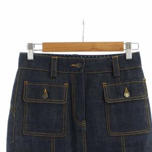 LOUIS VUITTON toile denim タイトスカート モノグラム