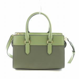 MICHAEL KORS トートバッグ ショルダー 2WAY バイカラー ロゴ レザー 緑 グリーン 35H1G9MS2T GY13
