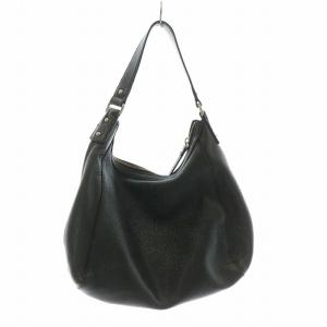 kate spade new york ショルダーバッグ ワンショルダー ハンドバッグ レザー 皮革 シボ革 ロゴ ファスナー開閉 黒 ブラック