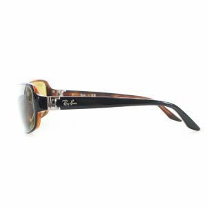 Ray-Ban サングラス 眼鏡 めがね セルフレーム スクエア カラーレンズ ロゴ 6116-140 茶 ブラウン RB2165