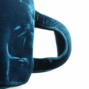 PRADA ハンドバッグ ベロア ダークブルー