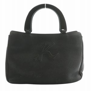 ハンドバッグ レザー 革 黒 ブラック /MW GY18