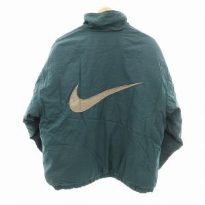 NIKE ヴィンテージ 90s 白タグ 中綿ジャケット リバーシブル L グリーン