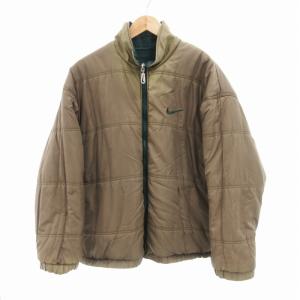 NIKE ヴィンテージ 90s 白タグ 中綿ジャケット リバーシブル L グリーン