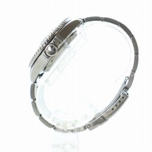 ELGIN 腕時計 ウォッチ 自動巻き カレンダー付き 黒文字盤 回転ベゼル ロゴ シルバー色 FK-531N-SL