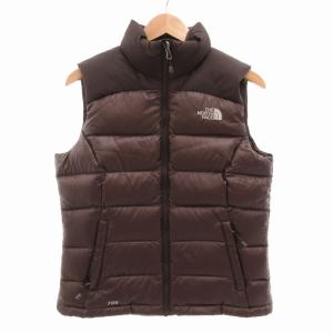 美品 ヌプシ2 ダウンベスト 700フィル リプストップ 90 L 茶 ブラウン /TZ