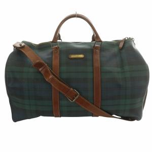 Polo Ralph Lauren ボストンバッグ グリーン・ネイビー ブラックウォッチ ボストンバッグ 大きめバッグ ブラシ付き