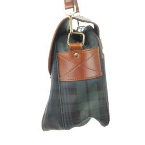 POLO RALPH LAUREN ショルダーバッグ PVC レザー ブラックウォッチ チェック ロゴ 緑 グリーン /AH20 GY11