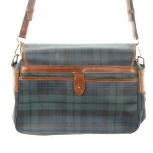 POLO RALPH LAUREN ショルダーバッグ PVC レザー ブラックウォッチ チェック ロゴ 緑 グリーン /AH20 GY11