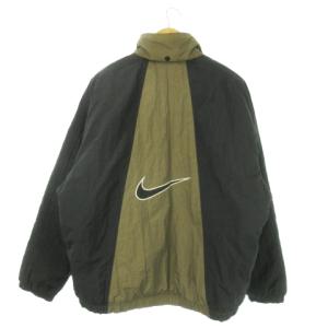 NIKE AIR 中綿ジャケット ナイロン バイカラー M カーキ