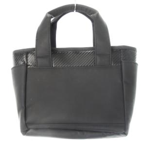 TOMMY HILFIGER ハンドバッグ トートバッグ ナイロン マット ロゴ ラバー 黒 ブラック /CK10 GY18