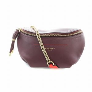 ウィップ ベルトバッグ バーガンディ