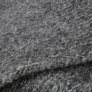 PAUL SMITH マフラー ウール ロゴ刺繍 フリンジ ミックス グレー /CK22 GY11