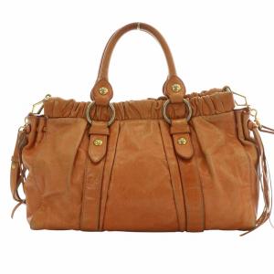 miumiu 2WAYバッグ ショルダーバッグ ブラウン