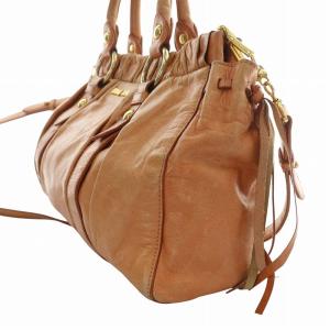 miumiu 2WAYバッグ ショルダーバッグ ブラウン