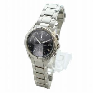 SEIKO ワイアード WIRED 腕時計 ウォッチ クォーツ 黒文字盤 クロノグラフ カレンダー付き シルバー色