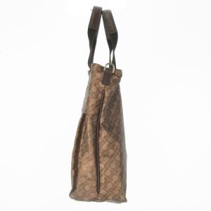 GHERARDINI ハンドバッグ 2way ショルダーバッグ ナイロン ロゴ 総柄 茶 ブラウン /AO12 GY11