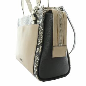 COLE HAAN スモール 3 in 1 トート スネークプリント 2WAY ショルダーバッグ ハンドバッグ レザー ポーチ付き