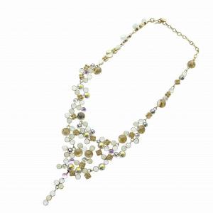 ダニエル DANIEL ネックレス アクセサリー ロゴ ラインストーン ゴールド色 GY18 /MQ