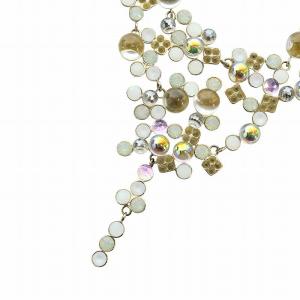 SWAROVSKI ダニエル DANIEL ネックレス アクセサリー ロゴ ラインストーン ゴールド色 GY18 /MQ