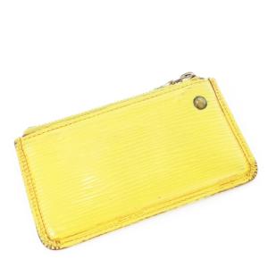 LOUIS VUITTON M63809 エピ ポシェット クレ 小銭入れ コインケース キーリング レザー 黄 イエロー /CK20
