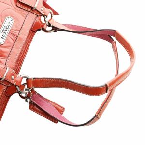 COACH トートバッグ ハンド シグネチャー パテントレザー ロゴ 赤 レッド F19462 GY17 /MQ