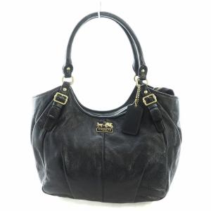 マディソン ハンドバッグ トート レザー ロゴ 黒 ブラック 18612 GY18 /MQ