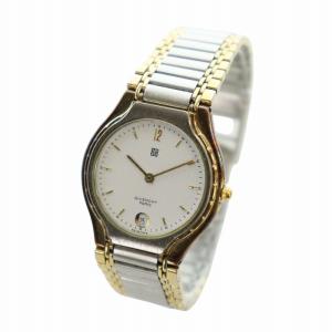 GIVENCHY 腕時計 ウォッチ クォーツ 白文字盤 カレンダー付き 4Gロゴ ゴールド色 シルバー色 621 GY18