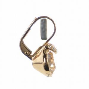 SWAROVSKI ピアス アクセサリー 両耳用 ラインストーン クリスタル ラウンド ゴールド色 GY18 /MQ