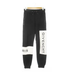 ジョガーパンツ スウェット ロゴ 刺繍 XS 黒 ブラック 白 ホワイト BM509G30AF /MN19