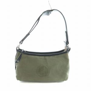 ハンドバッグ キャンバス レザー ロゴ カーキ GY17 /MQ