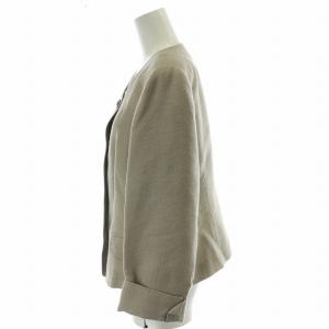 BURBERRY LONDON ノーカラージャケット 44 グレー