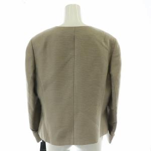 BURBERRY LONDON ノーカラージャケット 44 グレー