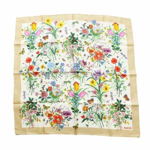 フローラ 大判 スカーフ ストール フラワー 花柄 総柄 マルチカラー GY11 /MQ OH