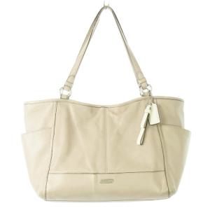 トートバッグ ハンドバッグ レザー 革 シボ革 ロゴ グレージュ ベージュ F29898 /CK7 GY18