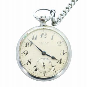 PRECISION プレシジョン ジャンク品 ヴィンテージ アンティーク 精工舎 懐中時計 ウォッチ スモセコ