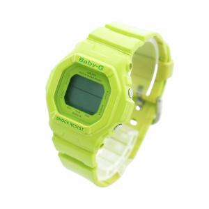 CASIO ベビージー Baby-G ジャンク品 腕時計 ウォッチ クォーツ デジタル ラバー スクエア ロゴ 緑