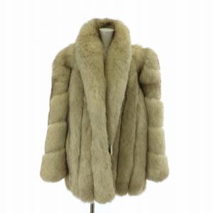 金サガ ヴァンクール vainqueur ファーコート アウター 毛皮 ブルーフォックス ミドル 12