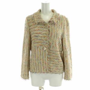 ニットジャケット ツイード  40 マルチカラー ベージュ