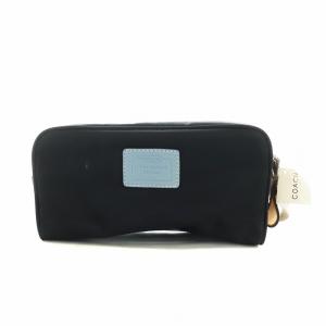 ポーチ タグ付き 小物入れ ナイロン シグネチャー ロゴ 黒 ブラック GY18 /MQ
