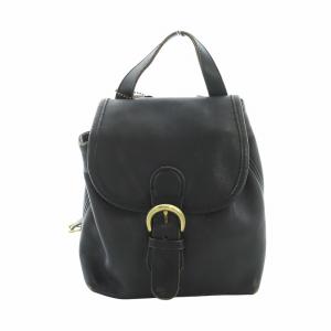 オールドコーチ ヴィンテージ リュックサック デイバッグ ロゴ レザー 黒 ブラック 4152 GY11