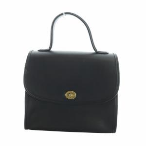 オールドコーチ ヴィンテージ 9977 USA製 ハンドバッグ ロゴ ゴールド金具 黒 ブラック GY18