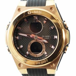 Baby-G G-MS ベビーG 腕時計 ウォッチ クォーツ 黒文字盤 ゴールドカラー 金色 MSG-C100G
