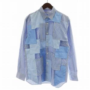 COMME des GARCONS 17AW シャツ 長袖 ストライプ 迷彩 カモフラ