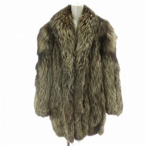 ROYAL 金サガ シルバーフォックスファー コート 6号 ブラウン